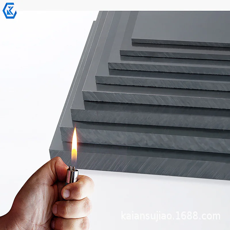 3-20mm Acid Alkali Resistant Grey Color PVC Rigid Board detail 4